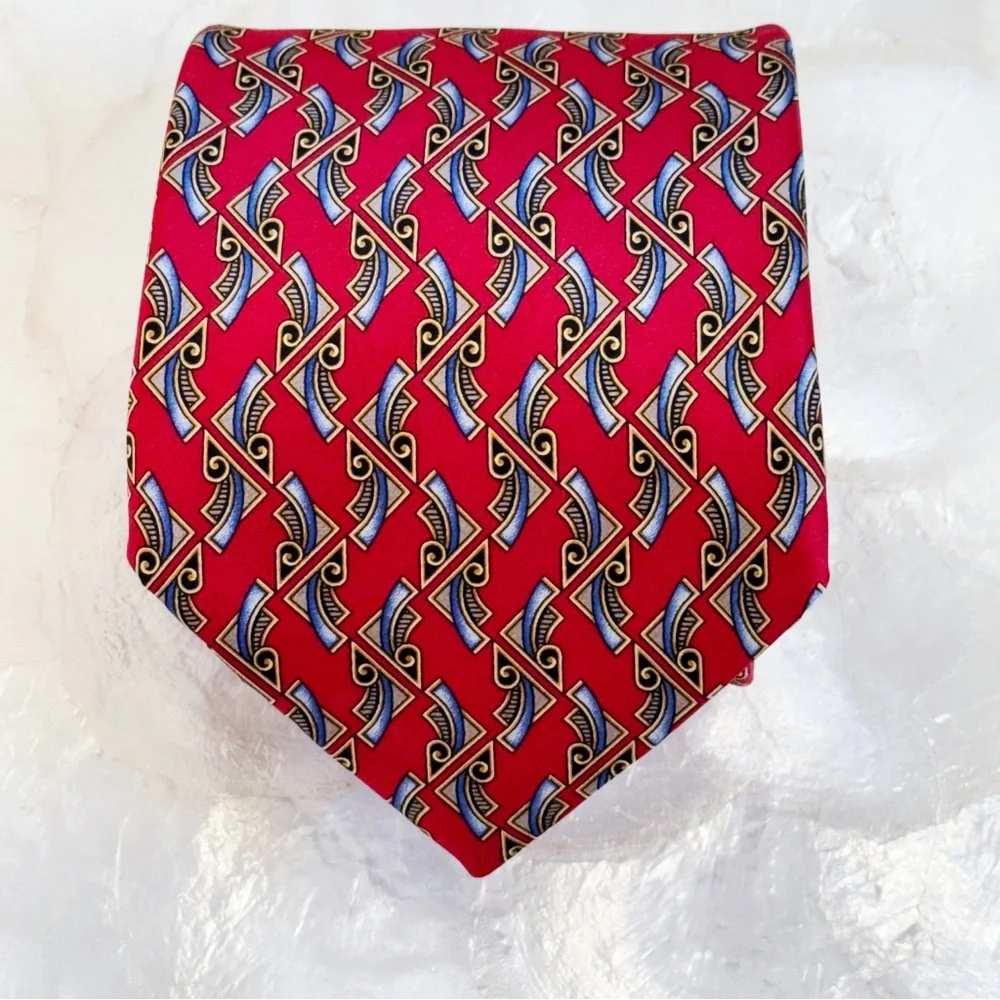 Robert Talbott Nordstrom Red Men’s Silk Tie Handsewn 56”
